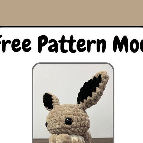 J&M Adorable Plushies on Instagram: "It’s finally here!! 🥳 FREE Eevee mod is released now! This is a modification of @shine.crafts pika pattern (also free). If you make one, please tag me! I would love to see your creations! 💕💕 Other Eeveelution mods are coming soon! . . 🏷️ #crochet #crochetpattern #patternrelease #eevee #crochetpokemon #freepattern #freepatterns #amigurimi #crocheter #crochetersofinstagram #cute #cutecrochet #plushie #crochetplushie #crochetaddict #freecrochetpattern #freeamigurumipattern #freepatternsamigurumi #craft #crochetaddict #crochetlove #yarn #yarnaddict #crochetinspiration #crocheteveryday #diy #plushiesofinstagram #crochetmarket #easycrochet #amigurumilove" Free Eevee Crochet Pattern, Eevee Amigurumi Pattern Free, Espeon Crochet Pattern Free, Crochet Eevee Pattern Free, Eevee Crochet Pattern Free, Crochet Patterns Pokemon, Crochet Umbreon, Eevee Crochet Pattern, Free Pokemon Crochet Patterns