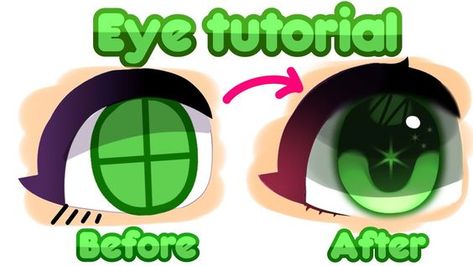 Gotcha Club Eyes, Gacha Club Body Size, Gacha Eyes Edit Tutorial, Gacha Life Eyes Edit Tutorial, How To Edit Eyes Gacha, Gacha Eyes Tutorial, How To Shade Eyes, Gacha Eyes Edit, Eye Shading Tutorial