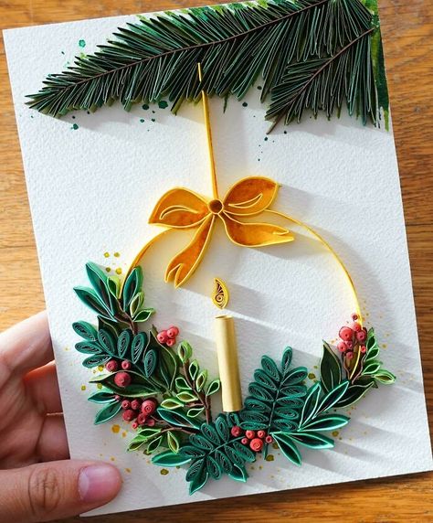 Quill Art, Diy Quilling Crafts, Christmas Quilling, Quilling Projects, Paper Quilling Cards, Quilling Work, Quilling Christmas, Paper Quilling Patterns, Quilled Paper Art