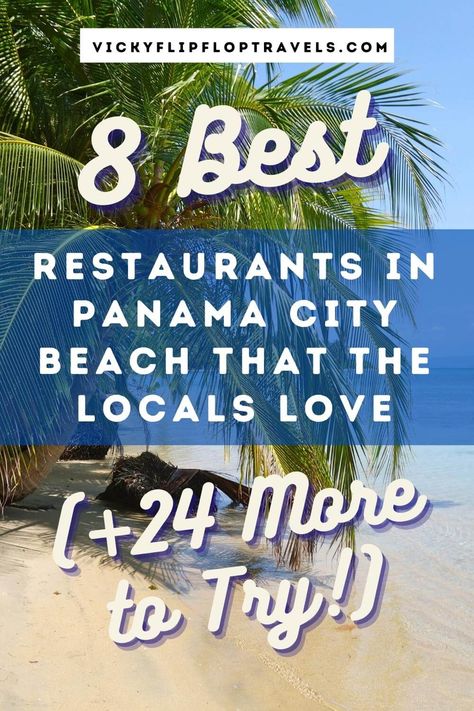 Let's take a look at the best restaurants in Panama City Beach that you just can’t miss on your trip to this tropical paradise. Best Restaurants In Panama City Beach Fl, Things To Do Panama City Beach Florida, Panama Beach Florida, Things To Do In Panama City Beach Fl, Panama City Beach Florida Things To Do, Panama Florida, Panama City Restaurants, Panama City Beach Restaurants, Restaurant Hacks