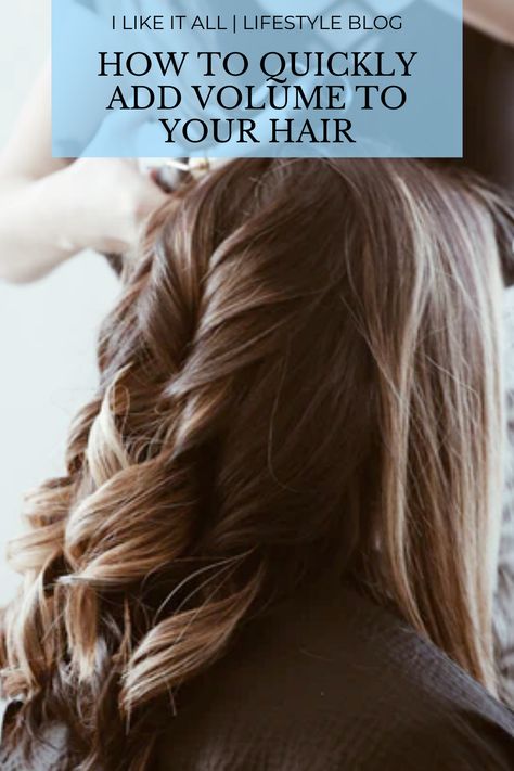 The last thing we want is flat hair, and it isn't always easy to just add mousse or wash and restyle your hair. Here's a few ways on how to quickly add volume to your hair. How To Add Body To Flat Hair, Add Body To Flat Hair, How To Add Volume To Flat Hair, How To Add Volume To Hair, Add Volume To Flat Hair, Hair Volume Tricks, Add Volume To Your Hair, Morning Hair, Styling Wand