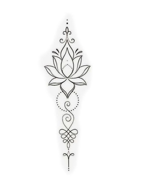 Lotus Spine Tattoos For Women, Lotus Tattoo Design For Women, Mandala Drawing Tattoo, Tattoo Ideas For Women Meaningful, Mandala Lotus Tattoo, Unalome Lotus Tattoo, Lotusblume Tattoo, Classy Tattoos For Women, Pola Tato