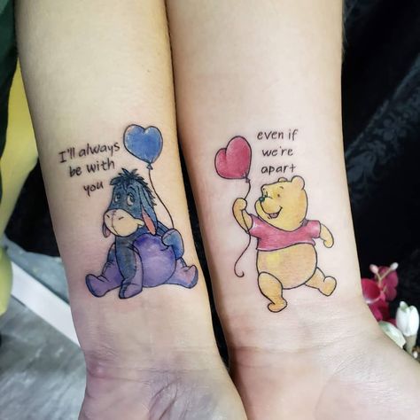 Dollhouse Tattoo, Small Catholic Tattoos, Aunt Tattoo, Mum And Daughter Tattoo, Niece Tattoo, Mommy Daughter Tattoos, Winnie The Pooh Tattoos, Cute Best Friend Tattoos, Catholic Tattoos