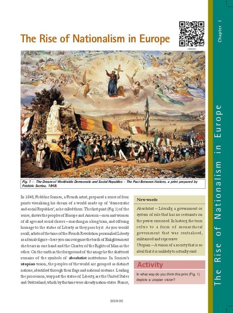 NCERT Book Class 10 Social Science (History) Chapter 1 The Rise of Nationalism in Europe | AglaSem Schools Class 10 History Chapter 1 Notes, Nationalism In Europe Class 10 Notes, Class 10 Social Science, 1 Symbol, Science History, History Notes, Social Class, History Of India, History Of Science