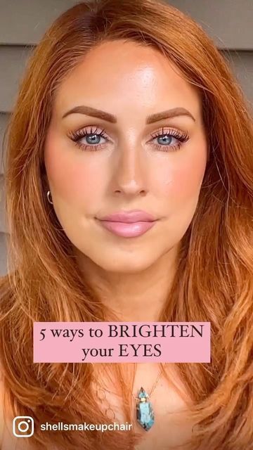 Brighter Eyes Make Up, Make Up Tired Eyes, Awake Eyes Makeup, Eye Makeup For Tired Eyes, How To Make Your Eyes Look Brighter, How To Open Eyes With Makeup, Makeup For Tired Looking Eyes, Makeup To Brighten Eyes, Youthful Eye Makeup