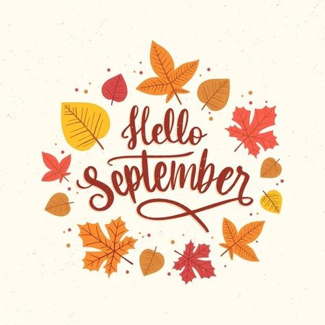 September Lettering, Welcome September, Humble Design, September Baby, Charlie Brown Halloween, Happy September, Fall Banner, Hello September, Hello October