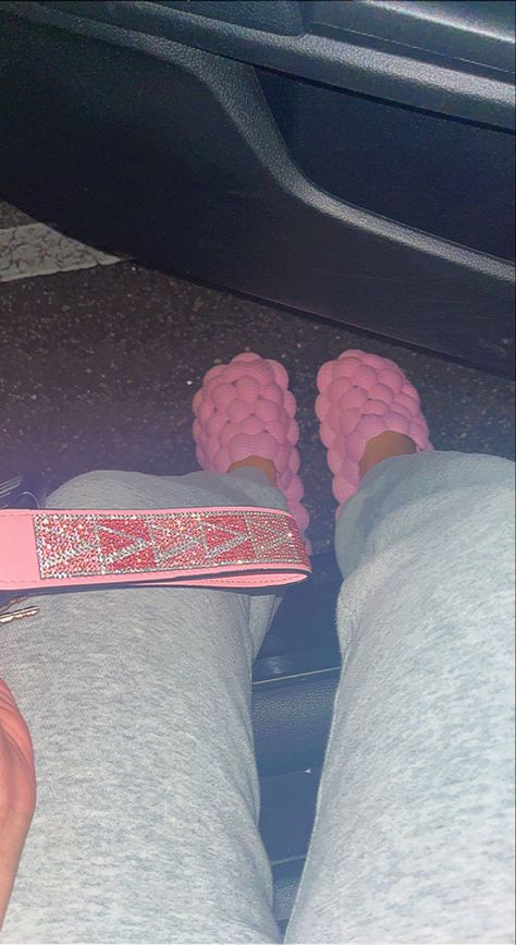 Bubble Slippers, Bubble Slides, Pink Keychain, Pink Slippers, Pink Aesthetic, Pretty Quotes, Luxury Lifestyle, Slides, Bubbles