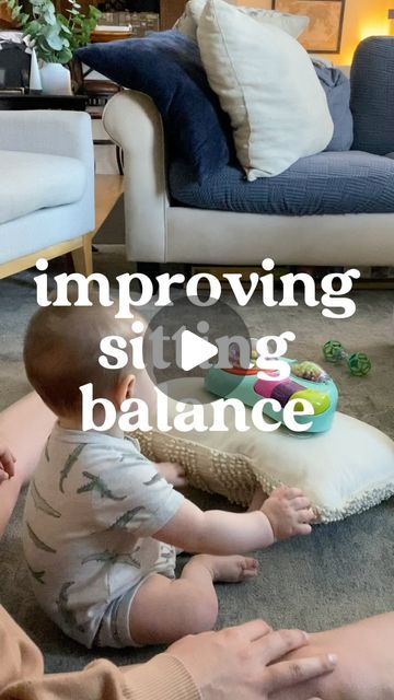 Marissa Penny, M.S., OTR/L on Instagram: "Sitting independently is a developmental milestone that typically occurs between 6-9 months of age. If your baby is in that range and working on becoming more stable with their sitting balance, you can try this! If your baby is younger (4-6 months), check out my other video for prop sitting as a way to introduce sitting (in my “sitting” highlight)

I’m showing examples here that anyone can set up no matter what toys you have!

Some other good sitting props:
@vtechtoys activity cube 
The front side of a push walker
An activity table with two legs removed so it is slanted 
@fisherprice kick and play piano 

👋🏼 hi! I’m Marissa. I’m a pediatric occupational therapist specializing in early intervention (birth-3). I help families support their baby’s d Sitting Up Baby, 6 Month Baby Activities, Early Intervention Activities, Activity Cube, Independent Play, Play Piano, Developmental Milestones, Early Intervention, Activity Table