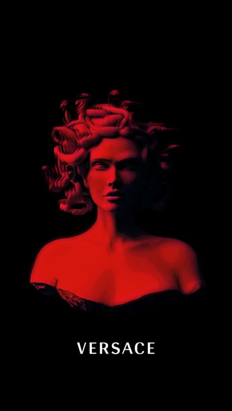 #versace#medusa#mycreation#5am Red Versace Aesthetic, Medusa Aesthetic Wallpaper, Versace Wallpaper Aesthetic, Versace Aesthetic Wallpaper, Vintage Versace Aesthetic, Medusa Wallpaper Aesthetic, Versace Wallpaper Iphone, Versace Background, Medusa Wallpaper