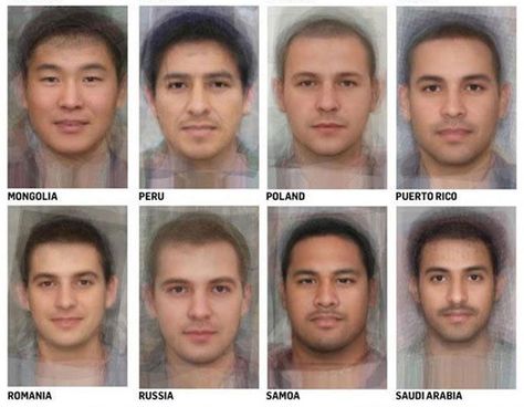 This is What the Average Person Looks Like in Each Country | artFido's Blog Psychology Experiments, Average Face, Average Person, Anatomy Study, Internet Memes, People Of The World, Social Life, Internet Funny, History Facts