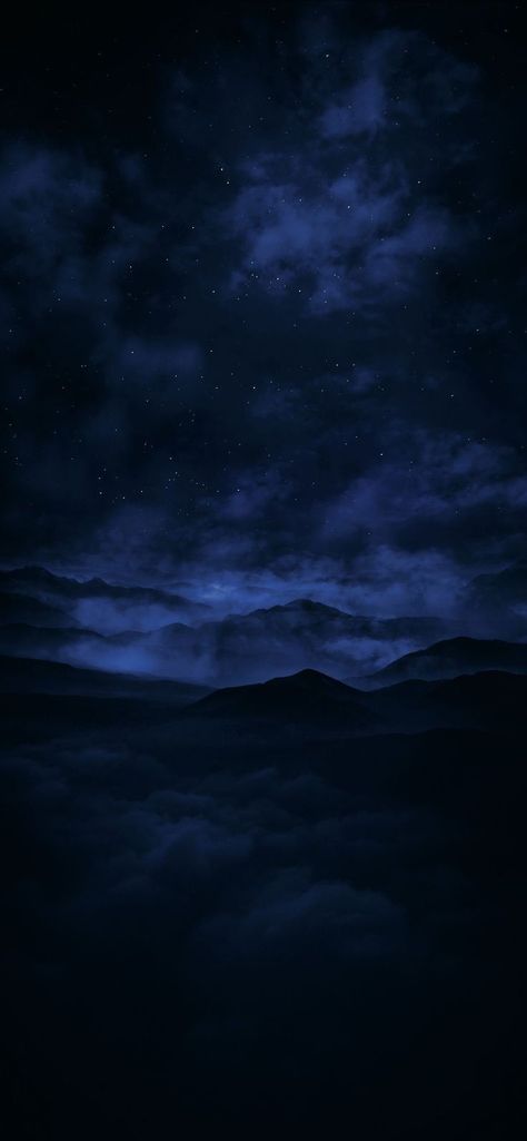 Image Bleu, Black And Blue Wallpaper, Blue Sky Wallpaper, Blue Aesthetic Dark, Dark Blue Wallpaper, Night Sky Wallpaper, Blue Wallpaper Iphone, Image Nature, Dark Phone Wallpapers