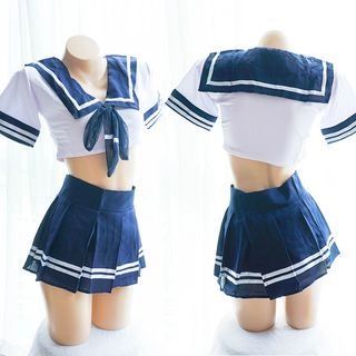 Sailor Girl Costume, Sailor Costume, Sailor Uniform, Japanese High School, Japanese Costume, Costume Set, Uniform Dress, Lingerie Costume, Dress Halloween Costume