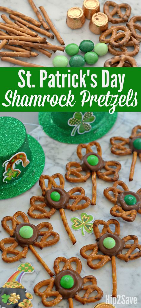 Shamrock Pretzel Pops, Shamrock Pretzels, Pretzel Pops, St Patrick's Day Appetizers, St Patricks Food, St Patrick Day Snacks, Sant Patrick, Oreo Treats, Pretzel Treats