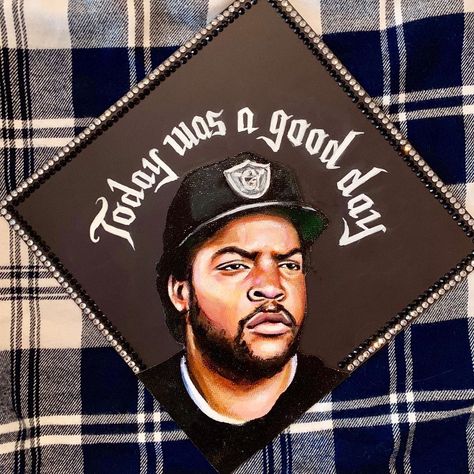 2pac Graduation Cap, Nipsey Hussle Graduation Cap, Tupac Graduation Cap, Kendrick Lamar Graduation Cap, Album Cover Graduation Cap, Funny Graduation Cap Decoration, Senior Year Diy, Graduation Aesthetic, Day Captions