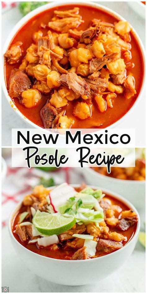 Pork Caldo Soup Recipes, Red Chile Posole, Pulled Pork Posole, Posole In Crockpot, Posole Recipe Pork Mexican, Chile Soup Recipes, Best Posole Recipe, Red Pozole Recipe Pork Crock Pot, Mexican Pork Soup Recipes