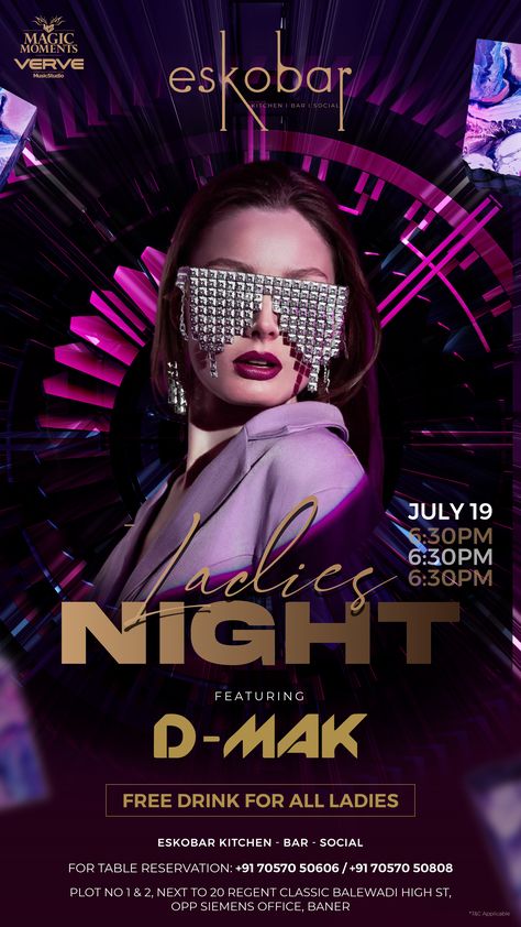 Clubbing Background, Ladies Night Poster, Glitz And Glamour Party, Ladies Night Flyer, Club Party Flyer, Dj Event, Night Club Flyer, Dj Flyer, Glamour Party