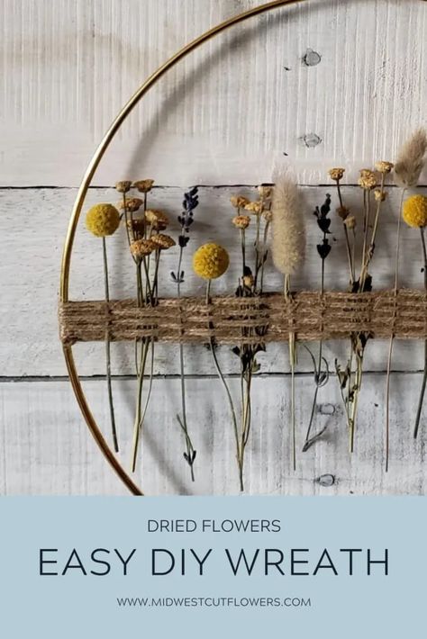 Flower Wreath Diy, Ice Burg, Dried Flowers Crafts, Hoop Decor, Dried Floral Wreaths, Dried Flowers Diy, Dried Flower Wreath, Dried Wreath, Boho Wreath