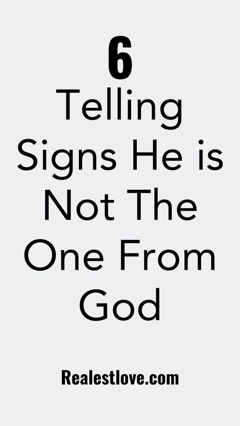 How do you know if God is guiding you and your boyfriend toward marriage or not? How do you know if he’s the one God wants for you or not? Here are signs he is not the one from God He Is Not The One, Godly Relationship Quotes, One God, Godly Dating, Meaningful Love Quotes, Trust In Relationships, Famous Author Quotes, Godly Life, Godly Relationship