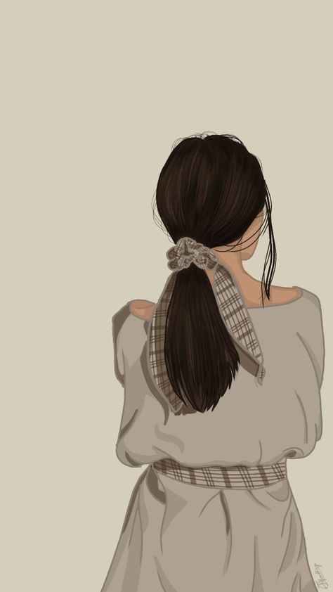 Girly Drawings Aesthetic, Profile Photo Cartoon, Animated Girly Pics, Animated Dp, Girly Art Illustrations Life, Hidden Face Aesthetic, Save Water Drawing, Cute Hijab Cartoon Wallpaper, Girly Illustration