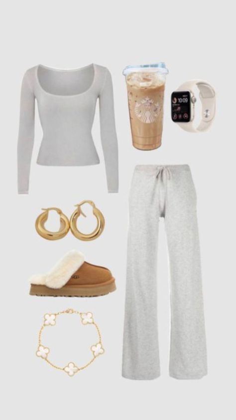 #fyp #outfitinspo Cool Sweatpants, Estilo Blair Waldorf, Sweatpants Outfit Ideas, Sweatpants Outfits, Cozy Sweatpants, Baggy Sweatpants, Skandinavian Fashion, Sweatpants Outfit, Populaire Outfits