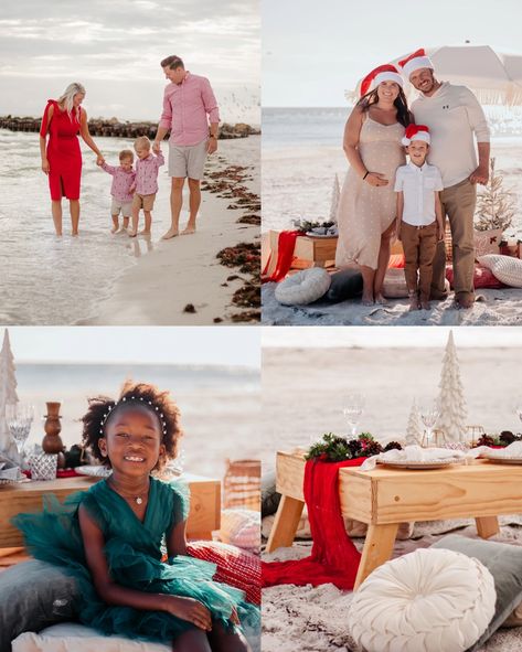 Are you ready to celebrate this holiday season snuggled up with your fam & loved ones Florida-style with timeless photos to share and treasure forever? with NO CAP on photos!!? Are you ready to make your northern friends jealous that you were able to take beautiful Christmas Card photos on the beach in November? This year we are partnering AGAIN with a local small business & the two most awesome boss babes with @prettylittlepicnicsfl to bring you the most beautiful Florida Christmas!!! Wi... Christmas Beach Pictures, Beach Christmas Card Photo, Beach Christmas Card, Christmas Card Photos, Beautiful Florida, Bradenton Beach, Lido Beach, Florida Christmas, Family Christmas Pictures