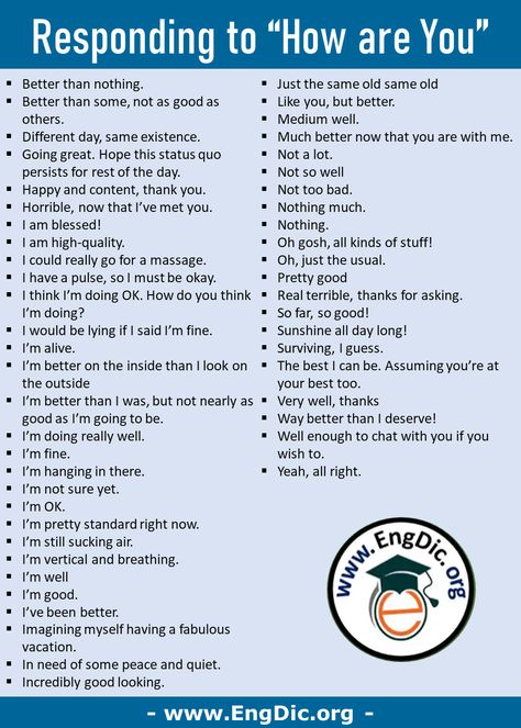 How Are You In Different Ways, How Much Do You Love Me Reply, How Are You Synonyms, Sarcastic Reply To How Are You, How To Think In English, Responses For How Are You, How To Reply How Are You, Reply To How Are You, Answers To How Are You