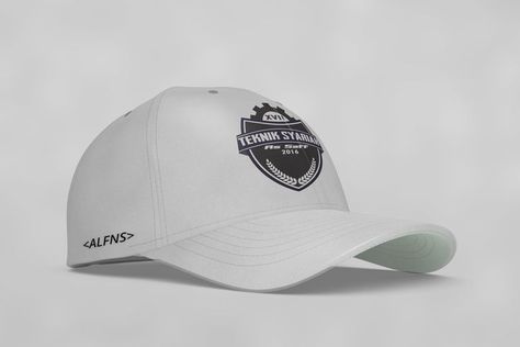 Desain topi untuk teman-teman teknik syariah Mockup, Mock Up