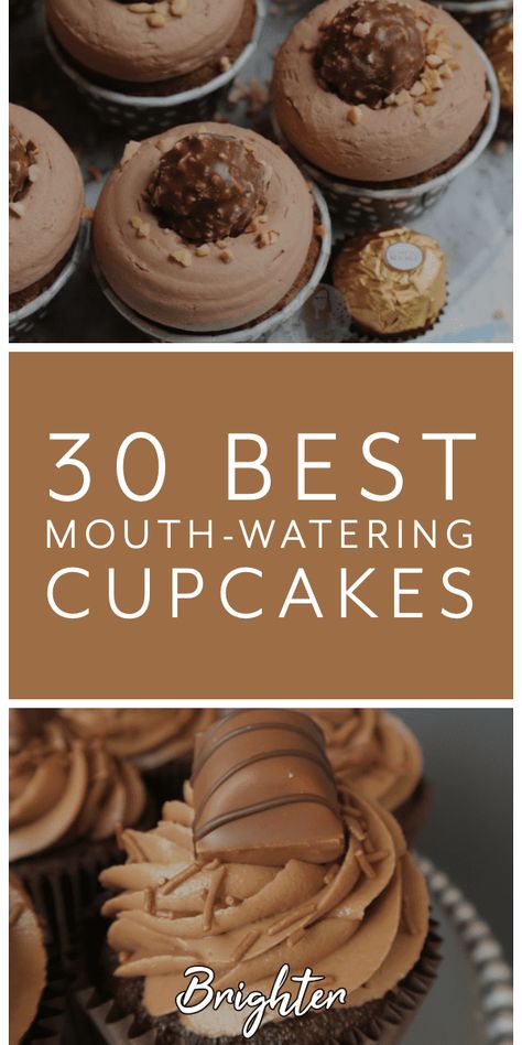 30 Of The Best Mouth-Watering Cupcakes - Brighter Craft Moist Cupcake Recipes, Delicious Cupcakes Recipes, Specialty Cupcakes, Kimberly Ann, Gingerbread Latte, Homemade Cupcakes, Cupcake Cake Designs, Oreo Cupcakes, Gourmet Cupcakes