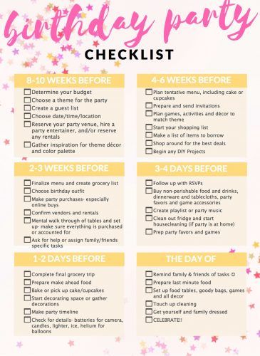 Kids' birthday party planning guide with a birthday checklist a brainstorming page and an organized shopping list. birthday party checklist, birthday party list, party planning ideas Birthday Checklist, Birthday Party Planning Checklist, 14th Birthday Party Ideas, Birthday Party Checklist, Party Planning Guide, Party Planning Checklist, Party List, Birthday Party Planner, Party Checklist