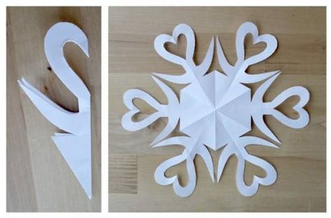 DIY Paper Cut Snowflakes Paper Snowflake Tutorial, Paper Snowflake Designs, Make Paper Snowflakes, Diy Christmas Fireplace, Snowflake Tutorial, Diy Christmas Snowflakes, Paper Snowflake Patterns, Christmas Snowflakes Decorations, Kerajinan Diy