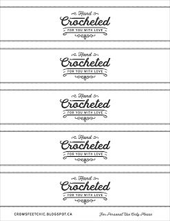 Coaster Tags Free Printable, Free Printable Dish Scrubby Labels, Free Printable Crochet Labels, Crochet Tags, Printable Gift Labels, Crochet Labels, Handmade Labels, Craft Label, Chic Crochet