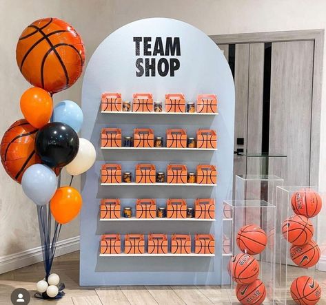 Ball Theme Birthday, Basketball Themed Birthday Party, Basketball Theme Birthday, Basketball Theme Party, 2nd Birthday Party For Boys, Basketball Birthday Parties, Sports Theme Birthday, Boys 1st Birthday Party Ideas, Ball Birthday Parties