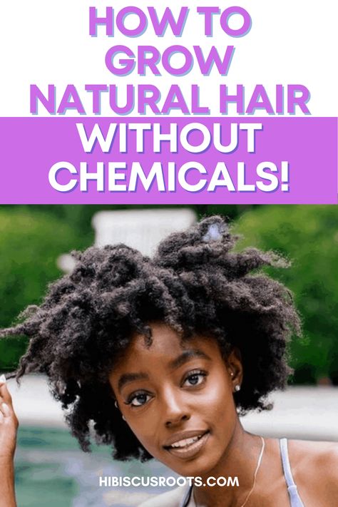 Read this article to learn about how to grow natural hair without chemicals! Learn to grow 4c hair consistently with all-natural organic products you can find for cheap! 4c natural hair growth tips for the organic or vegan natural! via @hibiscusroots Grow 4c Natural Hair, Grow Afro Hair Fast, 4c Natural Hair Growth, Grow 4c Hair, Growing Afro Hair, Hair Growth Techniques, Hair Wont Grow, Grow Natural Hair, Low Porosity Hair Care