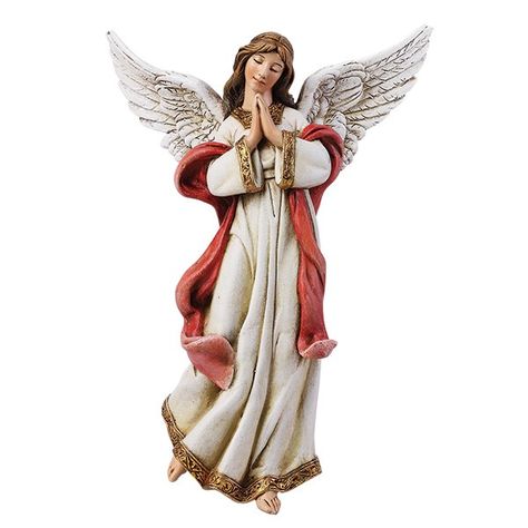 GLORIA ANGEL FIGURE - JOSEPH STUDIO - GLORIA ANGEL FIGURE - JOSEPH STUDIO 6"  Made of Resin/Stone Mix Comes boxed NOTE: Has a loop on the back to hang or suspend. Does not stand.  The angels herald the coming of the newborn savior and this beautiful Gloria Angel from the Joseph Studio Collection will be perfect for your Catholic nativity scene! Add to your cart or wish list above.  For a complete nativity with these types of figures see the below links:  Three Kings Figures  Shepherd wi... Nativity Angel, Digital Wedding Invitations Design, Angel Figure, Invitations Design, Resin Stone, Digital Wedding Invitations, Three Kings, Digital Weddings, Catholic Gifts