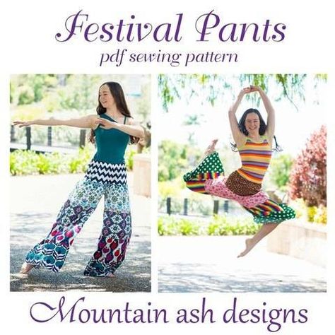 Festival Pants Womens Patchwork Hippie Pants sewing Pattern 40% Off  #womenswear #hippiewear #sewing #sewingpatterns #sewingprojects #sewingdesigns #sewinginspo #diywomensfashion #diy #makerist #homemade Patchwork Hippie Pants, Boys Clothes Patterns, Patchwork Pants, Holiday Sewing, Mountain Ash, Festival Pants, Dress Patterns Free, Sewing Patterns Girls, Hippie Pants