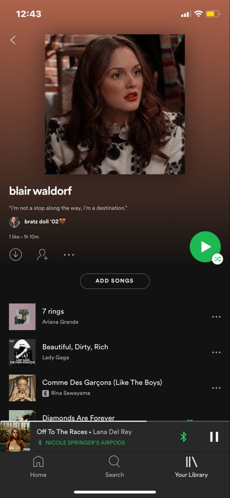 Lana Del Ray Playlist Names, Blair Waldorf Playlist, Coquette Quince, Lana Del Rey Songs, Music Mood, Blair Waldorf, Waldorf Inspired, Gossip Girl, Lady Gaga