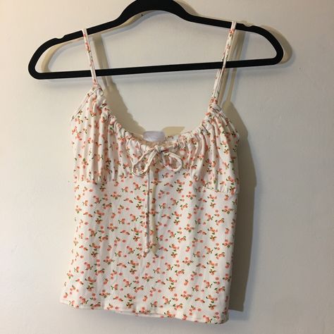 Floral Peasant Cottage Core Style Tank Top Never Worn Perfect Condition Peachy Pink Floral Pattern Cottage Core Tops, Cottage Core Clothes, Flower Pattern Shirt, Cottage Core Style, Coquette Style, Style Tank Top, Pink Floral Pattern, Thrift Shopping, Peachy Pink