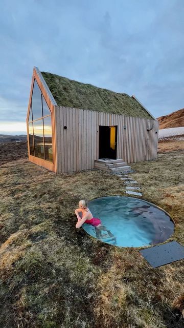 Asa Steinars: Iceland on Instagram: "Tiny home living in Iceland! Who would you want to stay here with? Such an incredible place to stay at. Tiny little house, with a hot spring in the backyard. #Minihome #Iceland" Best Hotels In Iceland, Iceland House, Nordic Houses, Turf House, Mini Home, Travel Inspiration Destinations, Cabin In The Woods, Beautiful Hotels, Incredible Places