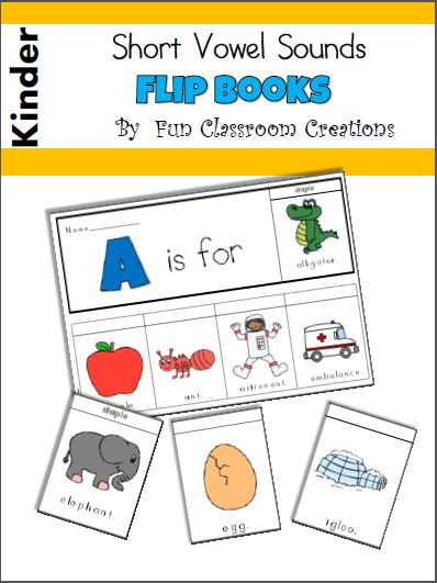 Make a short vowel sounds flip book with your students with this cool freebie. The colorful pages look good printed in black and white as… Zoo Phonics, Childhood Apraxia Of Speech, Kindergarten Language Arts, Short Vowel Sounds, Alphabet Phonics, Flip Books, Sound Book, Preschool Literacy, Kindergarten Resources