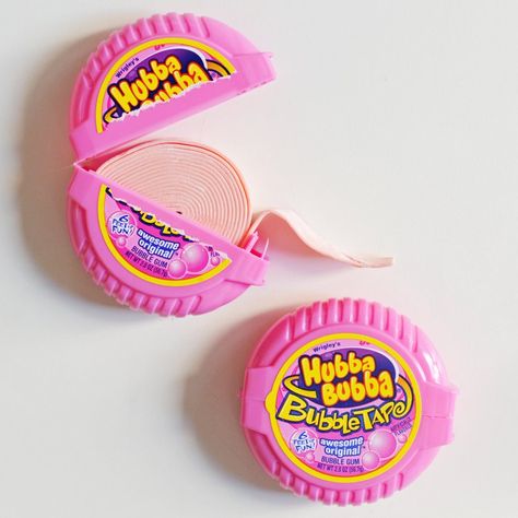 Pin for Later: 11 Reasons It Was Sweet to Be a '90s Kid Bubble Tape Sorry Washi Tape, you weren't the first novelty tape to take the US by storm; Hubba Bubba Bubble Tape's got you beat. Pink, White