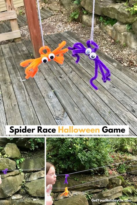 5 Easy & Simple Halloween Games | Get Your Holiday On Simple Halloween Games, Halloween Games For Adults, Spider Party, Halloween Bingo Game, Halloween Party Planning, Fun Halloween Party Games, Halloween Party Activities, Fun Halloween Games, School Halloween Party