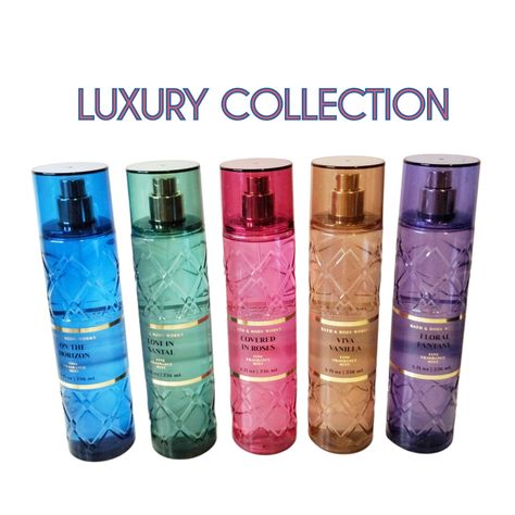 Limited Edition Bath And Body Works Luxury Collection Fine Fragrance Mist New Never Used Or Tested Full Size 8floz Each Fragrance: 1- Lost In Santal 1-Covered In Roses 1-Viva Vanillas 1- Floral Fantasy 1- On The Horizon Limited Edition Aromas/ Current Signature Smoke And Pet Free I Can Bundle Other Of My Products To Save On Shipping Cost If You Would Like . In Stock And Ready To Ship (Fast) Please Understand That I Take My Own Photos And Some Colors Will Differ Depending On Phone Screen, Compute Fine Fragrance Mist, On Phone, On The Horizon, Luxury Collection, Fragrance Mist, The Horizon, Phone Screen, Bath Body Works, Bath And Body Works