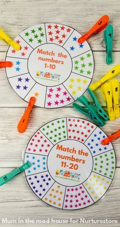 Number Wheel, Maths Eyfs, Number Bonds To 10, Numbers To 20, Numeracy Activities, Free Printable Numbers, Number Bonds, Number Activities, Numbers Preschool