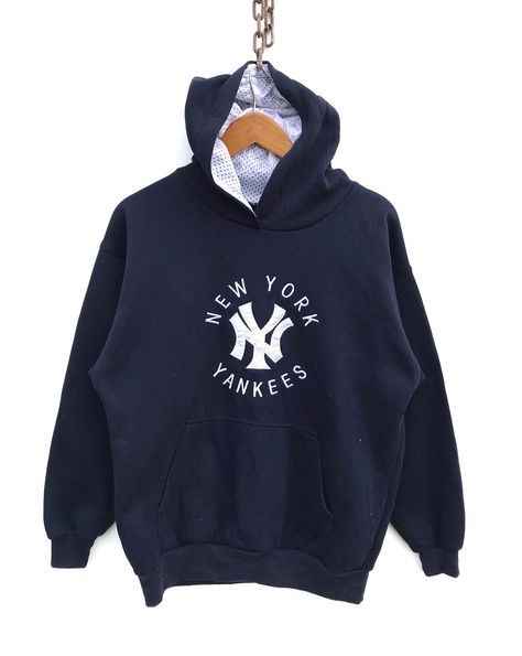 "Do not hesitate to ask questions to your inquiries. PLEASE SEE CAREFULLY THE MEASUREMENT BELOW BRAND : - NY Yankees MADE IN : - Australia SIZE ON TAG : - S ARMPIT : - 21\" LENGTH : - 25\" COMBINE SHIPPING FOR EACH ADDITIONAL ITEM IS USD 10 : - PLEASE ALWAYS REMEMBER THAT MOST OF MY ITEMS ARE PRE-OWNED/USED AUTHENTIC VINTAGE COLLECTIONS, SO VERY TINY FLAWS ARE COMMON. IT MEANS THAT, I WILL ONLY SELL ITEMS THAT I WOULD LOVE TO KEEP THEM. ANY SIGNIFICANT FLAWS ARE CLEARLY DESCRIBED IN THE 'Conditi Yankees Jacket, Yankees Hoodie, New York Vintage, Ralph Lauren Jacket, Fall Lookbook, Mens Hoodies, Vintage New York, Blazer Designs, Ny Yankees