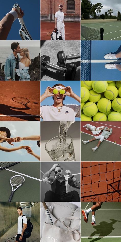 Sports Instagram Feed, Aesthetic Fitness Instagram Feed, Sport Instagram Feed, Fitness Instagram Feed, Tennis Branding, Tennis Instagram, Tennis Photoshoot, Instagram Feed Aesthetic, Instagram Feed Tips