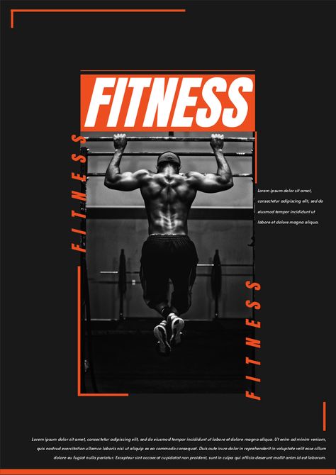 This poster template is great starting point for your next campaign. It is professional and earn you more attention, clicks, and customers. Workout Poster Design, Fitness Poster Design, Posters In Photoshop, Gym Posters, Poster Promotion, Fitness Poster, Workout Of The Day, Sale Campaign, Gym Poster