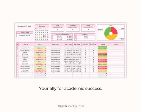 Google Tasks Organizer helps students manage their schedules with ease! It's a planner that simplifies tasks and assignments for school life. Organize your schedule effortlessly using this app, making it easier than ever to stay on top of deadlines and responsibilities. With Google Tasks Organizer, you can keep track of everything from homework to extracurricular activities in one place. Say goodbye to cluttered planners and hello to a more Spreadsheet Design Ideas, School Spreadsheet, Google Sheets Templates, Google Tasks, Spreadsheet Design, Assignment Tracker, Budget Template Free, Google Spreadsheet, Extracurricular Activities