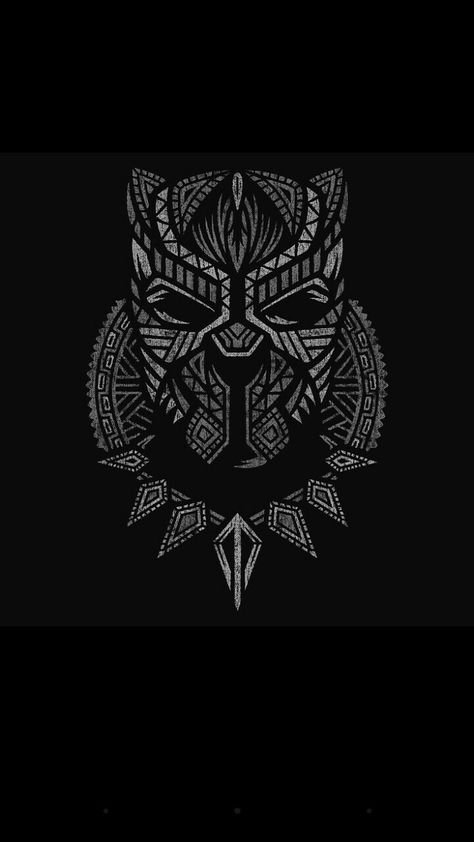 Wakanda Pattern Design, Wakanda Tattoo Ideas, Black Panther Aesthetic Marvel, Wakanda Forever Tattoo, Black Panther Tattoo Marvel, Wakanda Tattoo, African Logo, Black Panther Tattoo, Be Brave Tattoo