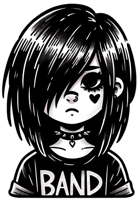 EMO Girl – Hand Drawn – scg12 EMO Girl - Hand Drawn - Dive into the emotional depths with our EMO Girl illustration, meticulously hand-drawn to capture the raw intensity and vulnerability of the subculture. Let your feelings flow freely as you connect with the expressive style of this captivating artwork. https://www.redbubble.com/shop/ap/158992989?asc=u #albums #music #vinyl #records #album #vinylcollection #recordcollection Emo Cartoons, Raw Emotion, Music Vinyl, Emo Girl, Emo Art, Girl Hand, Girl Illustration, Scene Girls, Scene Art