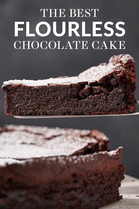 Best Flourless Chocolate Cake, Flourless Cake Recipes, Flourless Chocolate Torte, Flourless Chocolate Cake Recipe, Cold Cake, Handle The Heat, Flourless Chocolate Cake, Flourless Cake, Chocolate Torte